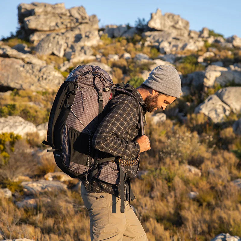 Rock 1.0 Outdoor Bags 60L Travel Backpacks Large Capacity 60+5L Hiking Packs Aluminum Frame Hiking Bag