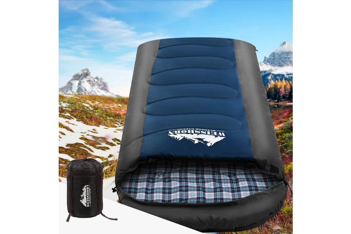 Sleeping Bag Single Thermal Camping Hiking Tent Blue -20?
