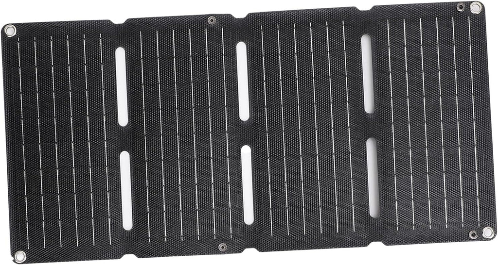 Solar Charger Power Bank Folding Camping Solar Panel Portable and Foldable Dual USB Foldable Portable Solar Panel,Efficient and Fast Folding, for Camping RV Fishing Portable Power Banks