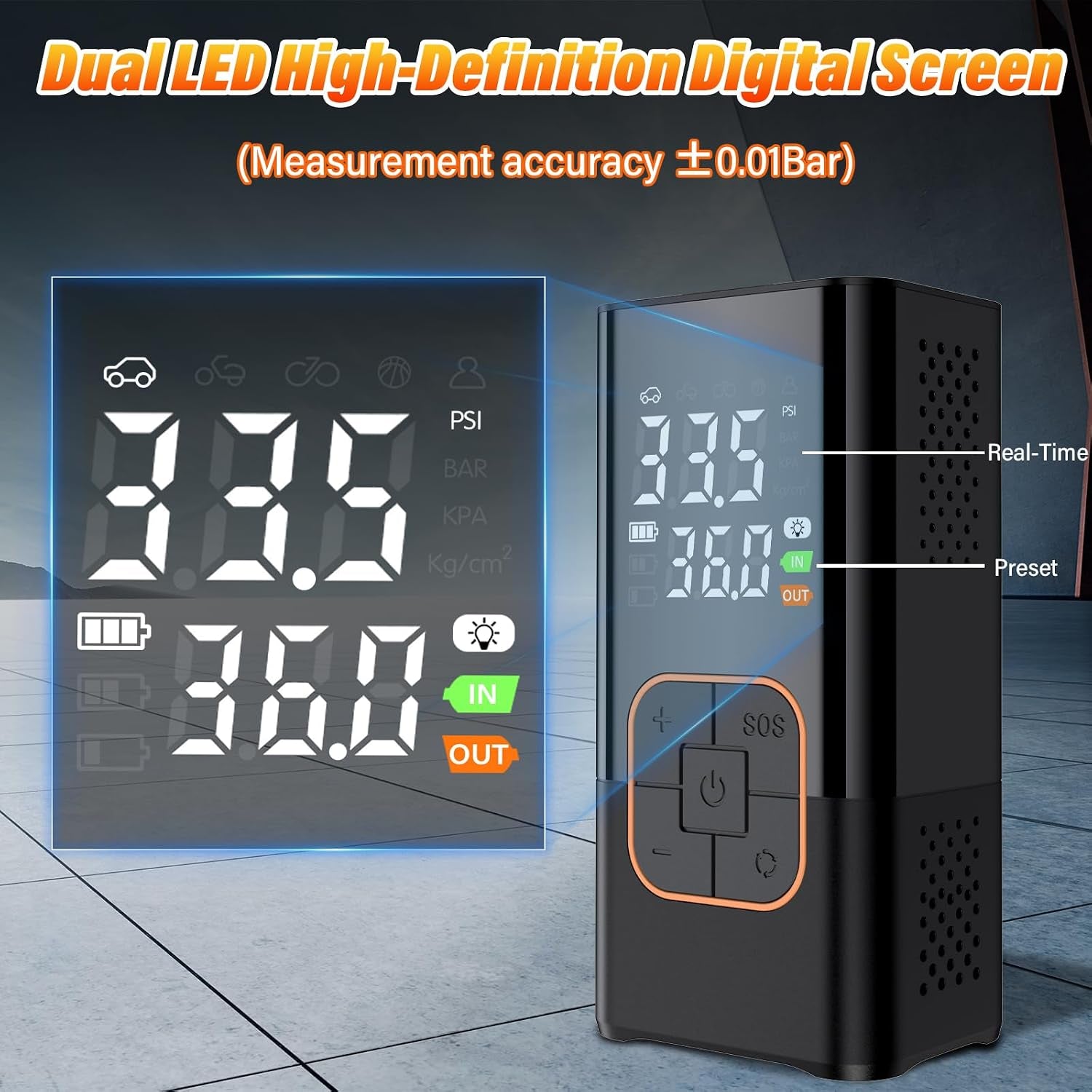 Portable Tyre Inflator Air Compressor