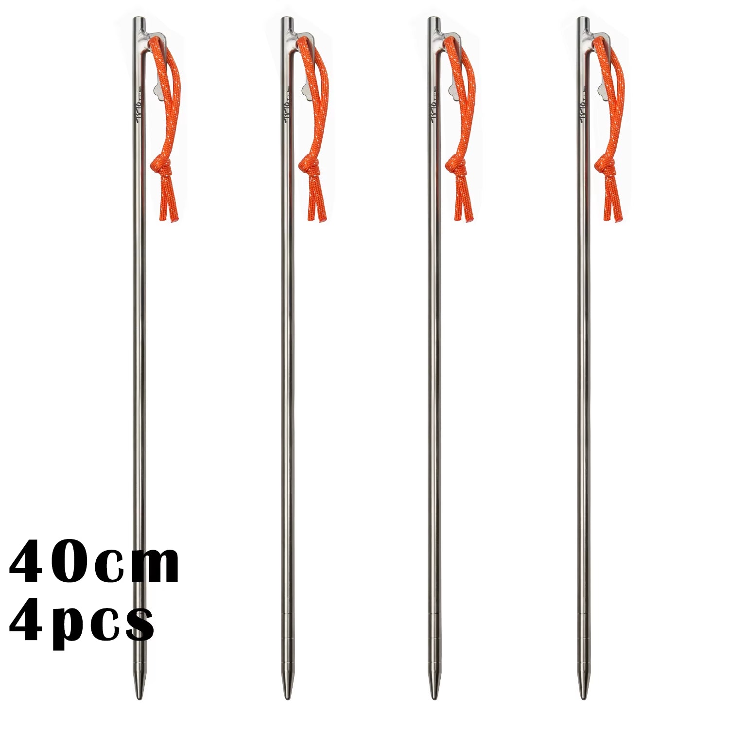 Tito Titanium Alloy Tent Pegs Outdoor Camping Tent Nail Anti-Bending Heavy Duty Canopy Titanium Tent Stake 20/24/30/35/40Cm
