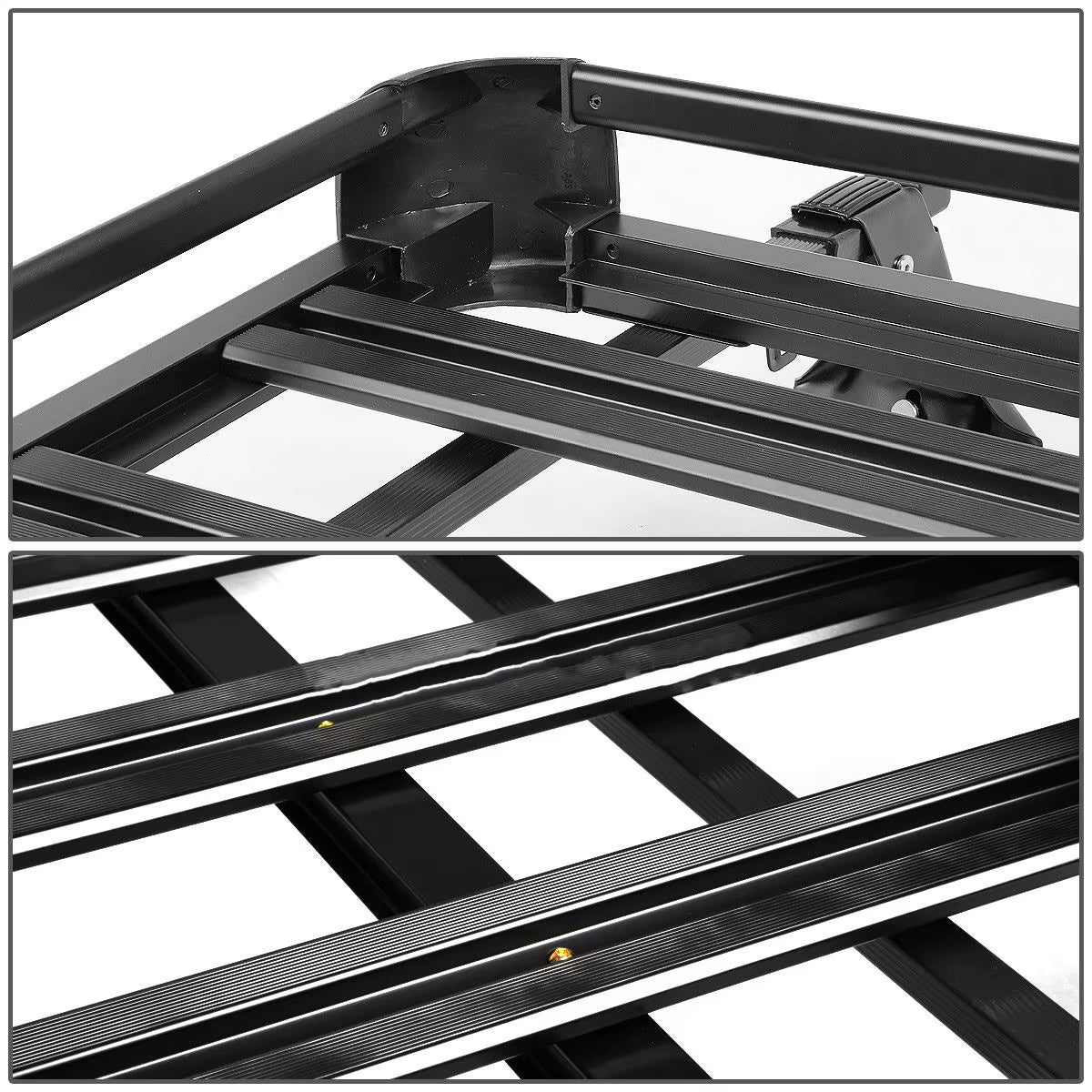 Aluminum Alloy 160*100Cm Double Deck Car Roof Rack SUV Roofaluminum Alloy Cargo Carrier Basket Cargo Roof Rack