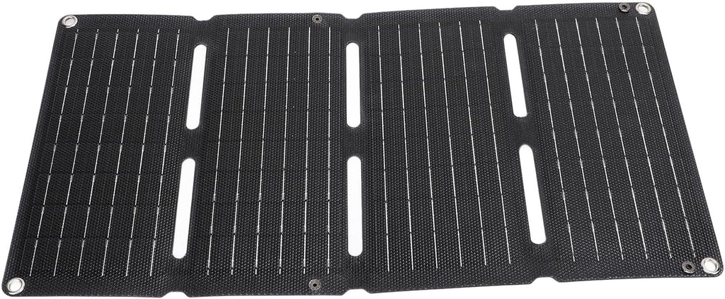 Solar Charger Power Bank Folding Camping Solar Panel Portable and Foldable Dual USB Foldable Portable Solar Panel,Efficient and Fast Folding, for Camping RV Fishing Portable Power Banks