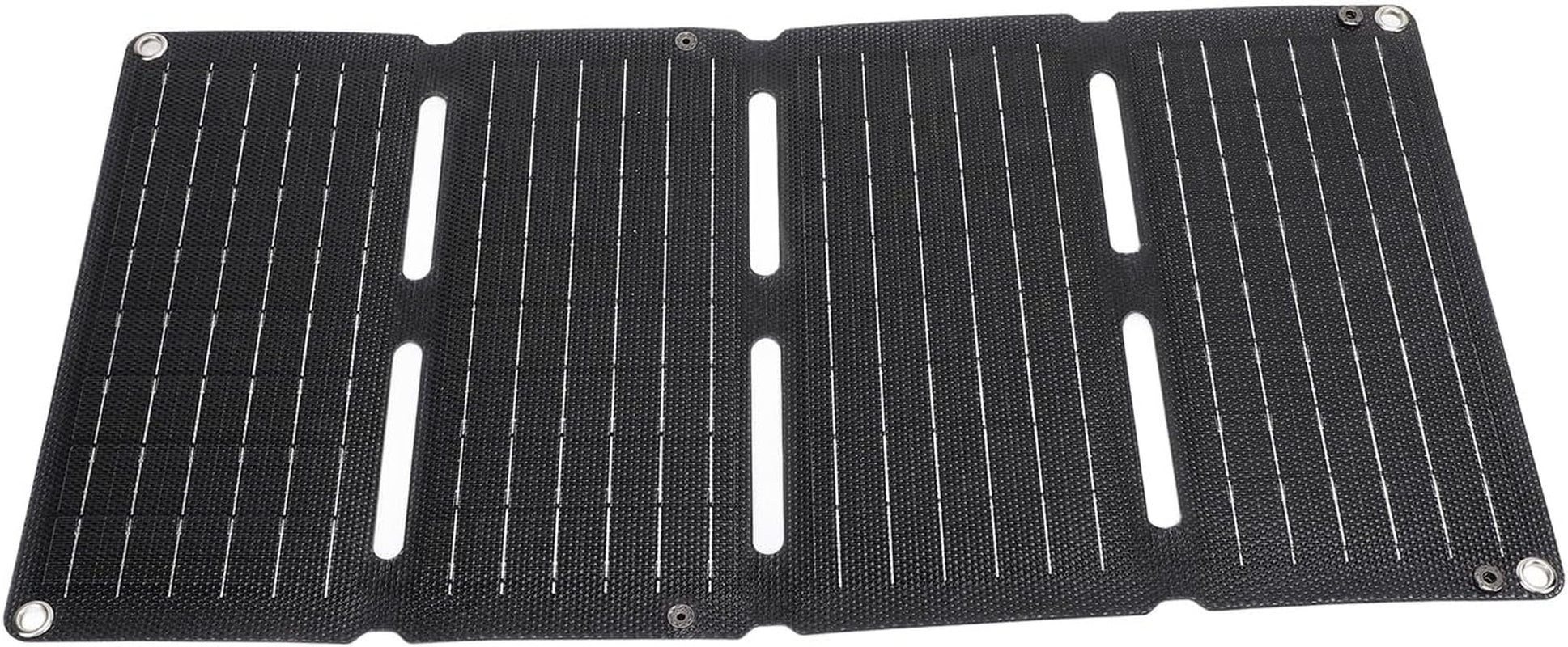 Solar Charger Power Bank Folding Camping Solar Panel Portable and Foldable Dual USB Foldable Portable Solar Panel,Efficient and Fast Folding, for Camping RV Fishing Portable Power Banks