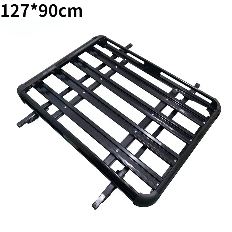 Aluminum Alloy 160*100Cm Double Deck Car Roof Rack SUV Roofaluminum Alloy Cargo Carrier Basket Cargo Roof Rack
