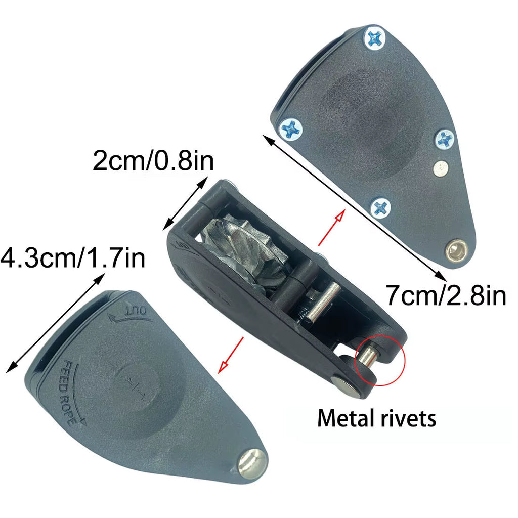 6Mm Camping Reflective Tent Tie down Rope Tightener Fastening Wind Rope Buckle Pulley Ratchet Awning Rope Hook