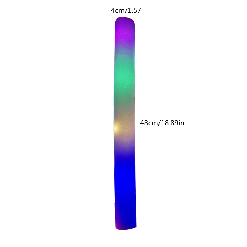 1-50Pcs Glow Sticks with Hook 6 Inch Fluorescence Light for Hiking Camping Outdoor Emergency Concert Party Light Sticks