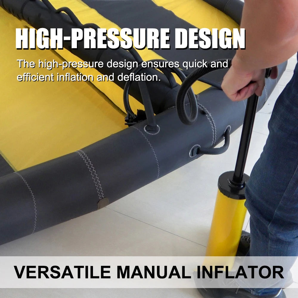Two-Way Manual Pump for Inflatable Kayak Bed Pool Sofa Tent Multifunctional Hand Pump Portable High Pressure Dual-Use Inflation