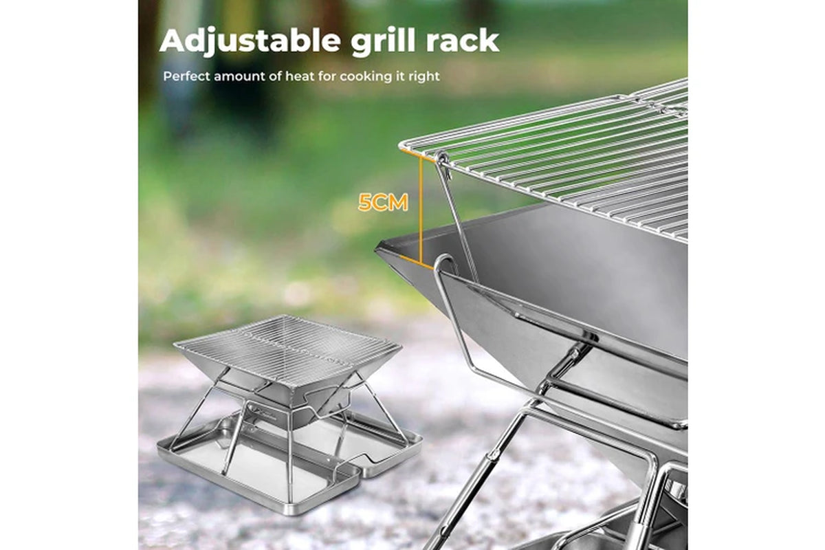 Moyasu Barbecue Camping Portable Stainless Steel Stove