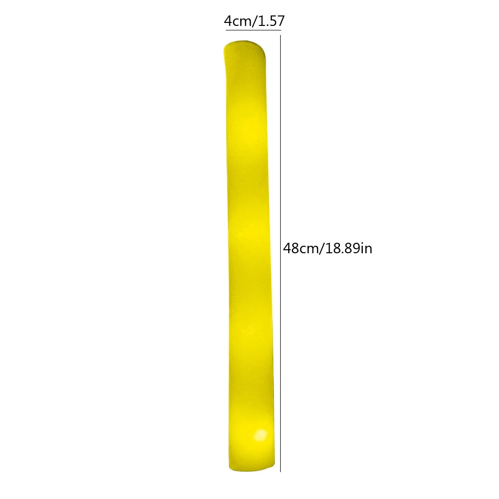 1-50Pcs Glow Sticks with Hook 6 Inch Fluorescence Light for Hiking Camping Outdoor Emergency Concert Party Light Sticks