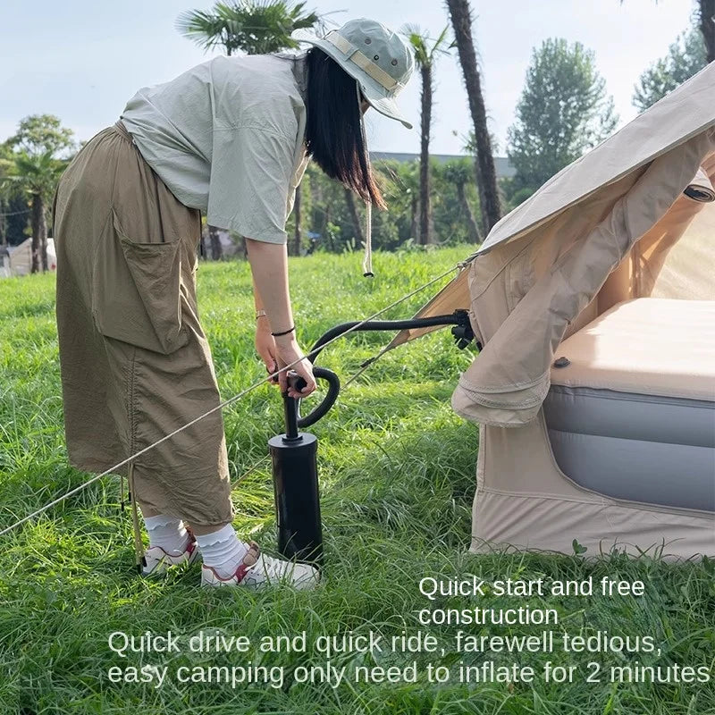 6.3M² Fully Automatic Inflatable Tent Outdoor Folding Cabin Quick Opening Family Tent Air Tent Waterproof
