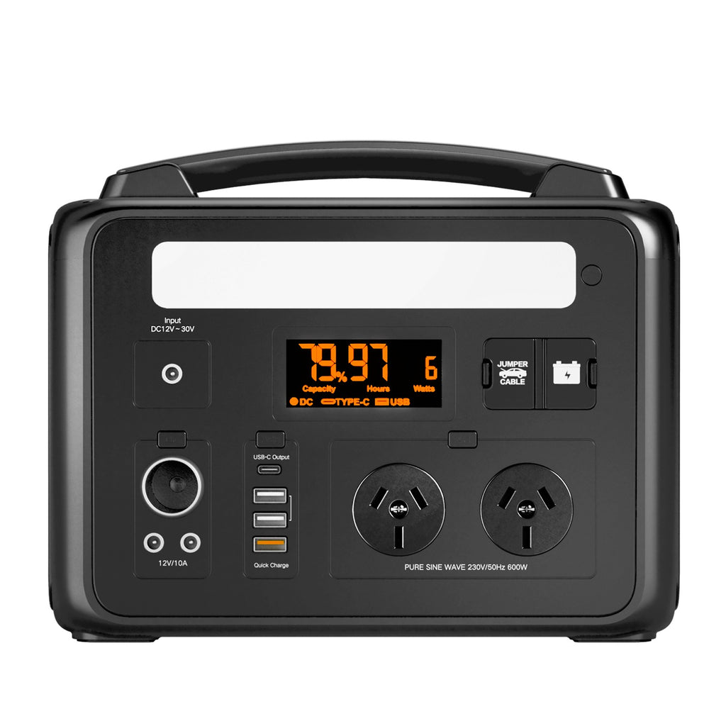 Voltx 600W 307Wh Solar Generator Portable Power Station Emergency RV Camping