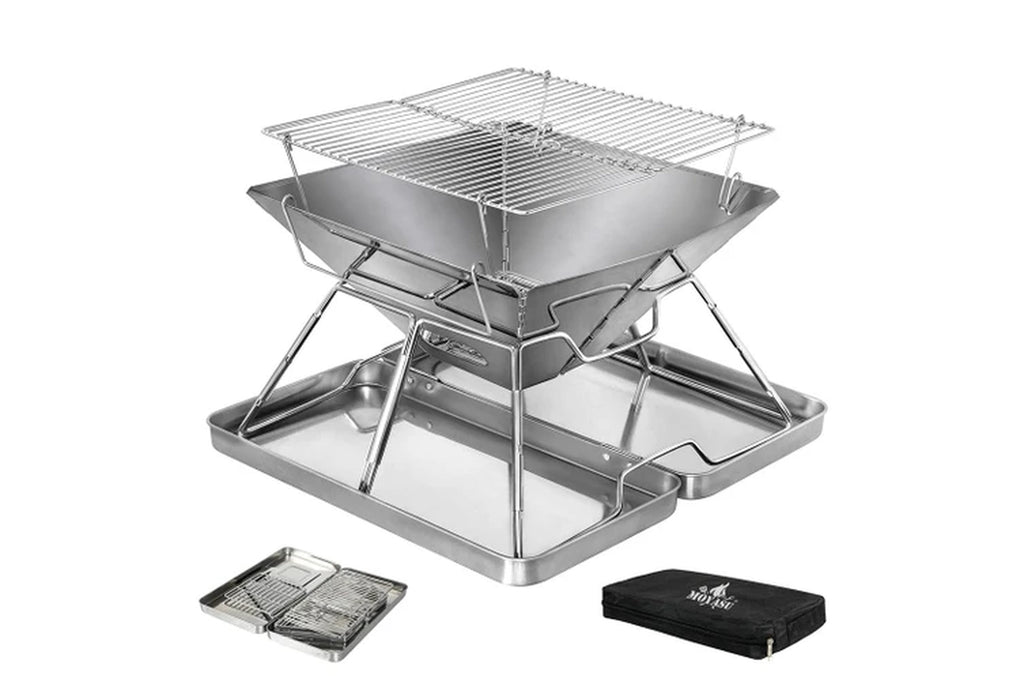 Moyasu Barbecue Camping Portable Stainless Steel Stove