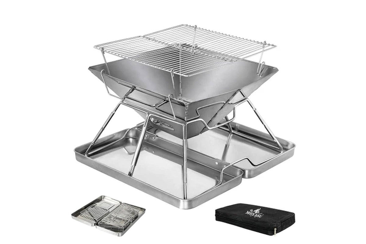 Moyasu Barbecue Camping Portable Stainless Steel Stove