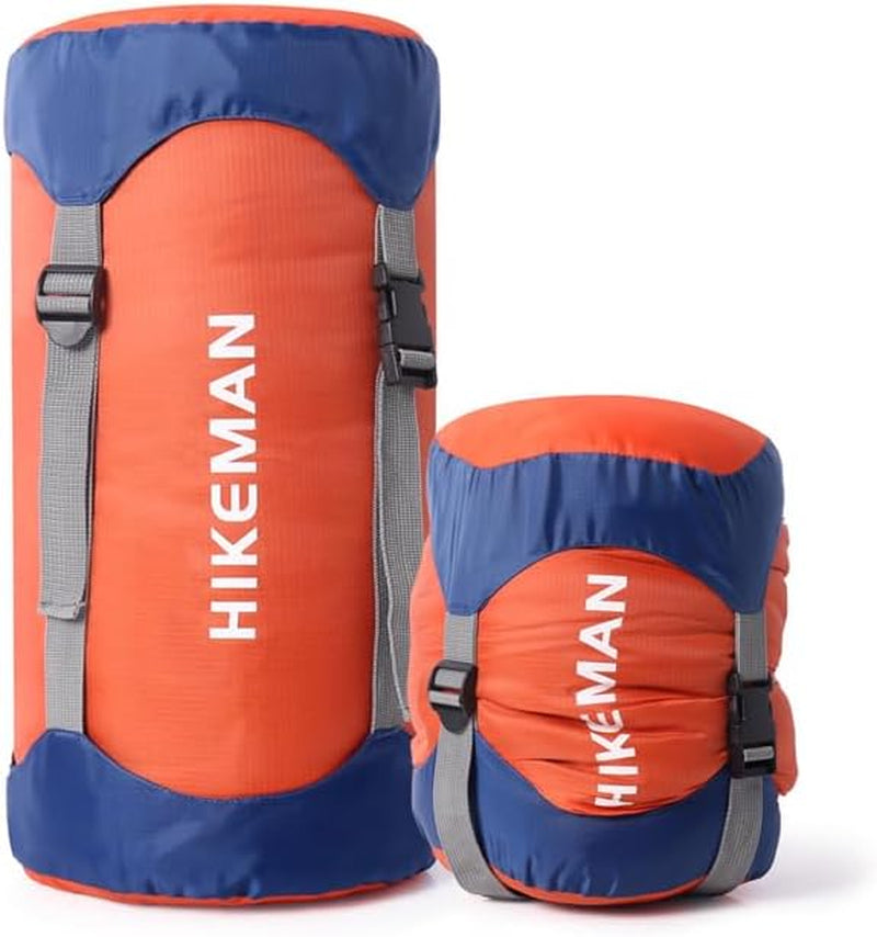 Waterproof Compression Stuff Sack Outdoor Camping Storage Bag Sleeping Bag Cover, Adjustable Straps, 4 Sizes, Tear-Resistant