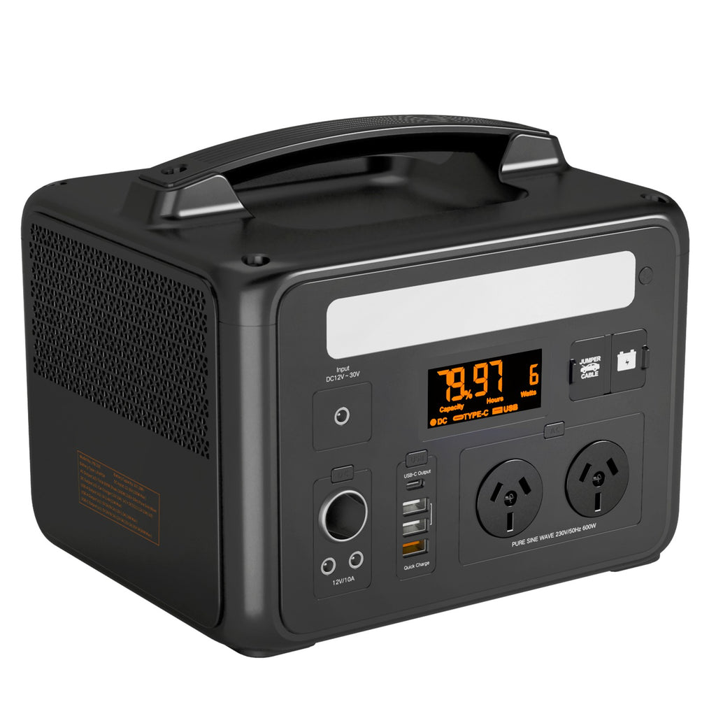 Voltx 600W 307Wh Solar Generator Portable Power Station Emergency RV Camping