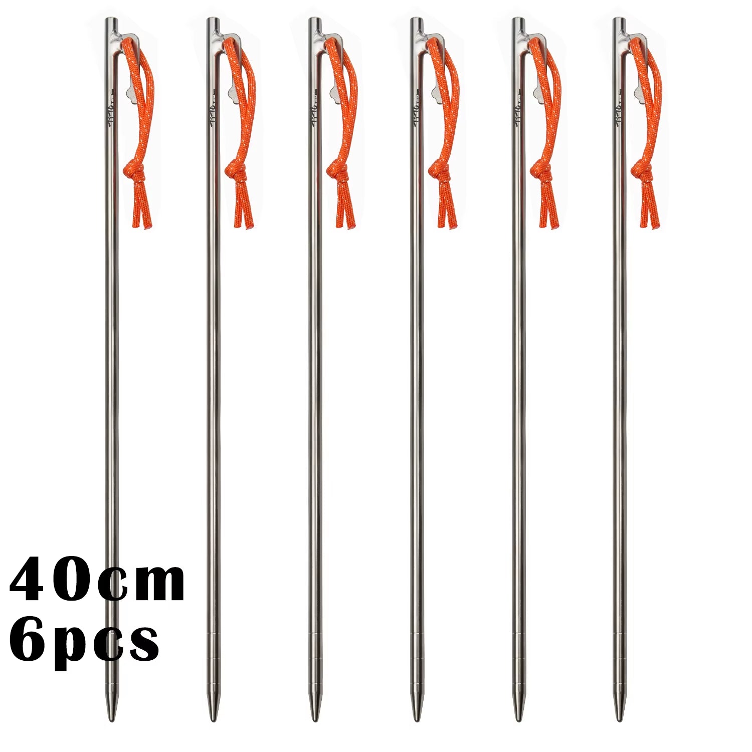 Tito Titanium Alloy Tent Pegs Outdoor Camping Tent Nail Anti-Bending Heavy Duty Canopy Titanium Tent Stake 20/24/30/35/40Cm