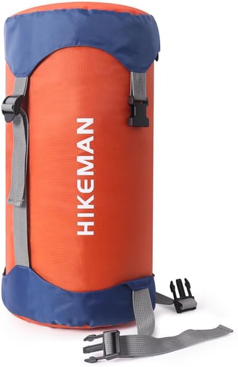 Waterproof Compression Stuff Sack Outdoor Camping Storage Bag Sleeping Bag Cover, Adjustable Straps, 4 Sizes, Tear-Resistant