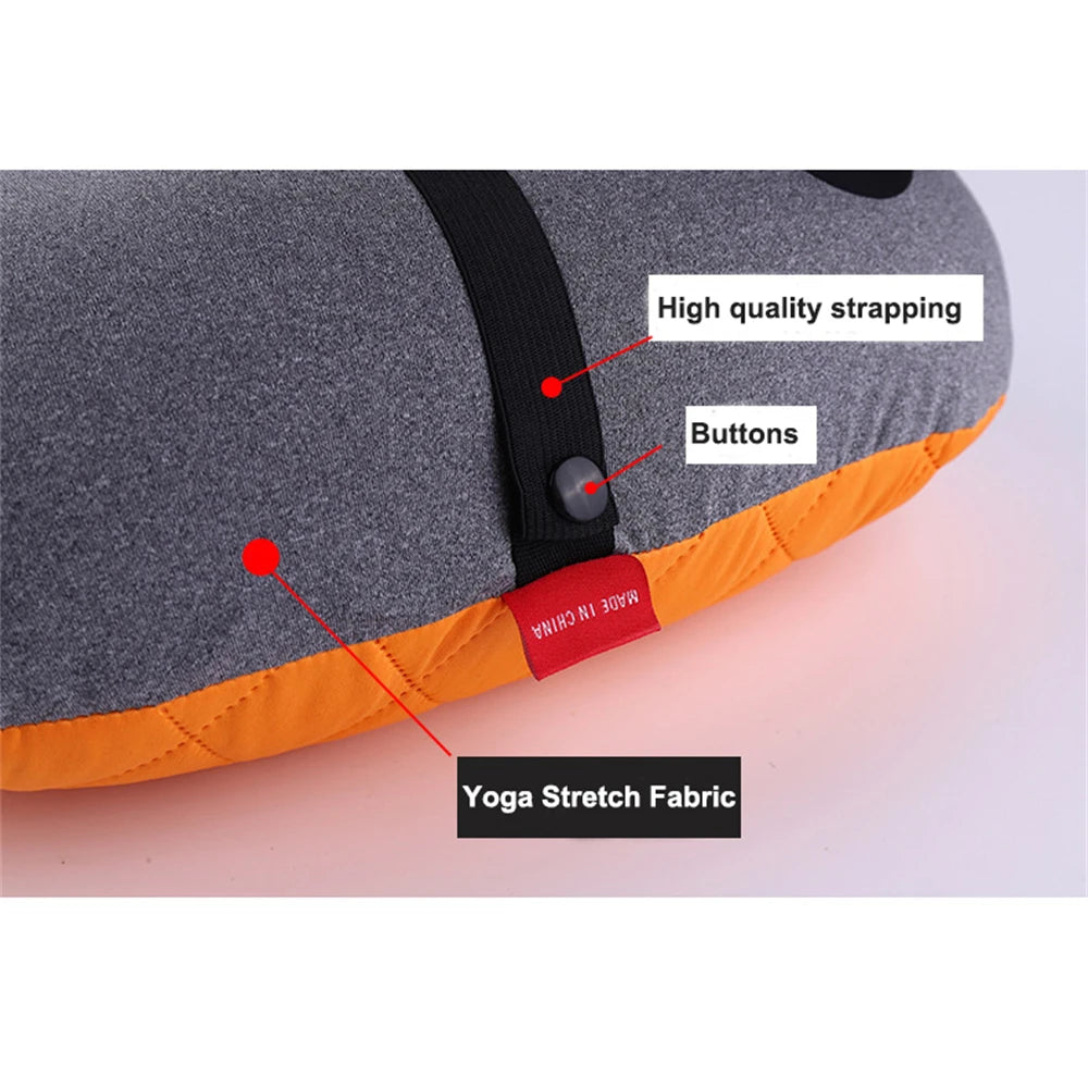 Portable Inflatable Pillow Outdoor Travel Cushion Camp Beach Car Airplane Hotel Foldable Headrest Sleep Tent Use Accessories