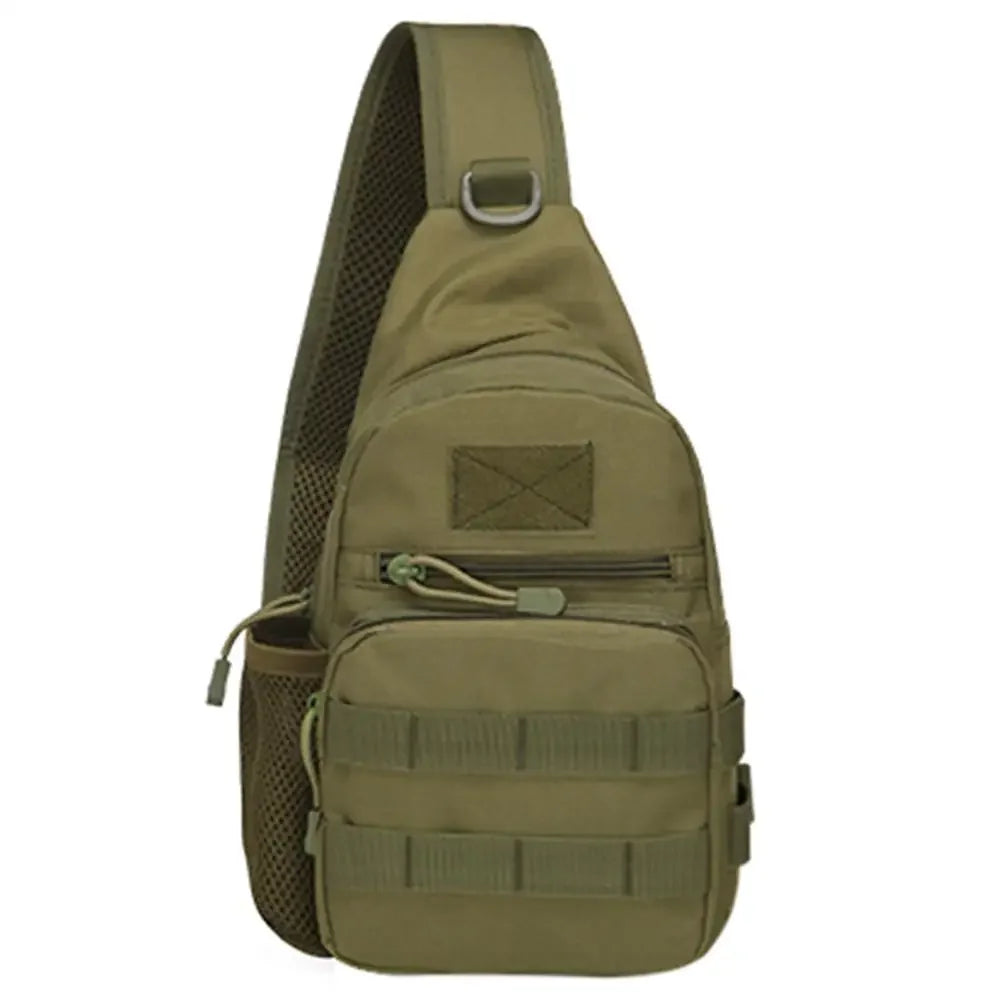 Outdoor Tactical Camouflage Kettle Chest Bag Men'S Hiking Backpack Nylon Hunting Fishing Camo Hiking Shoulder Bag