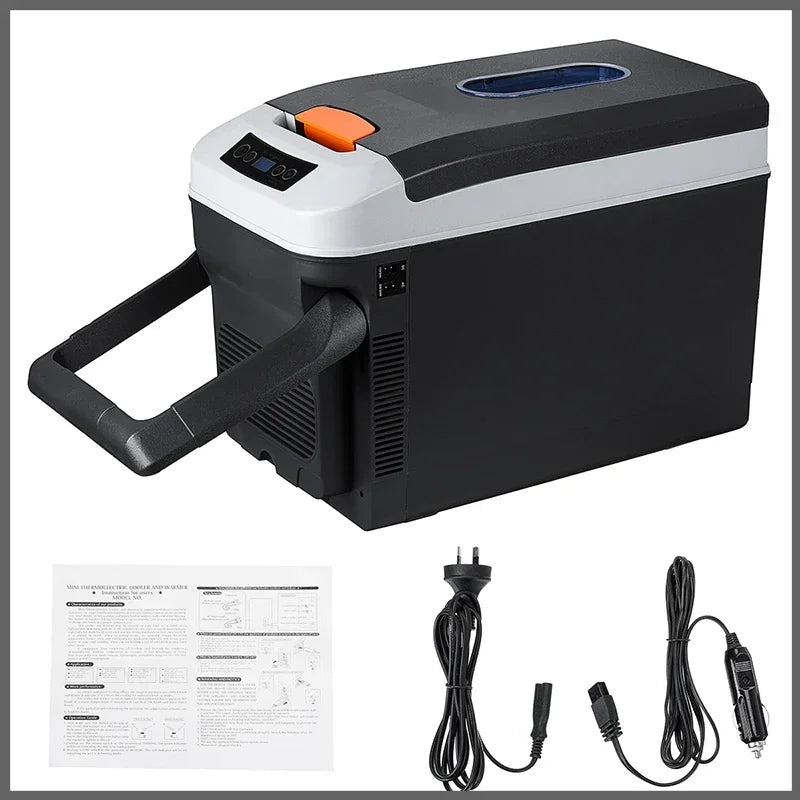 35L Mini Car Refrigerator with Freezer DC12/DC24V Outdoor and Home Dual Use Portable Mini Fridge for Caravan Truck Home Camping