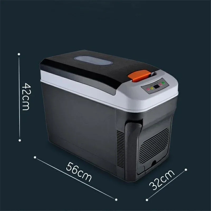 35L Mini Car Refrigerator with Freezer DC12/DC24V Outdoor and Home Dual Use Portable Mini Fridge for Caravan Truck Home Camping