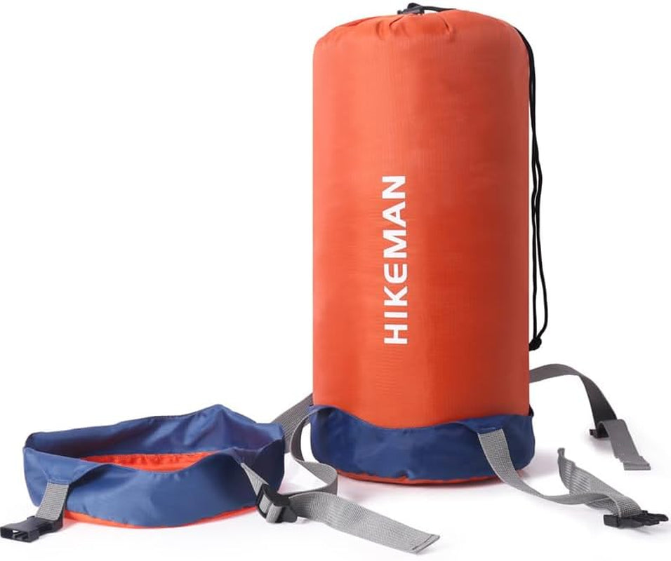 Waterproof Compression Stuff Sack Outdoor Camping Storage Bag Sleeping Bag Cover, Adjustable Straps, 4 Sizes, Tear-Resistant