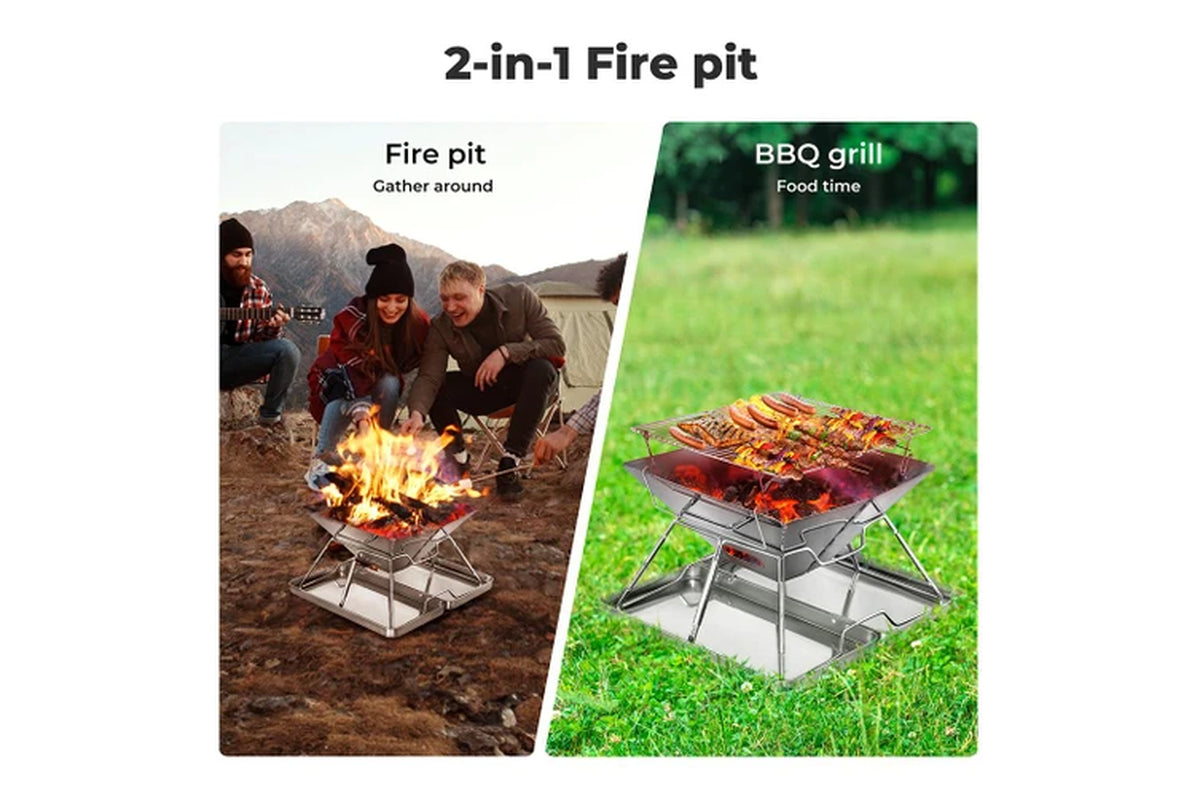 Moyasu Barbecue Camping Portable Stainless Steel Stove