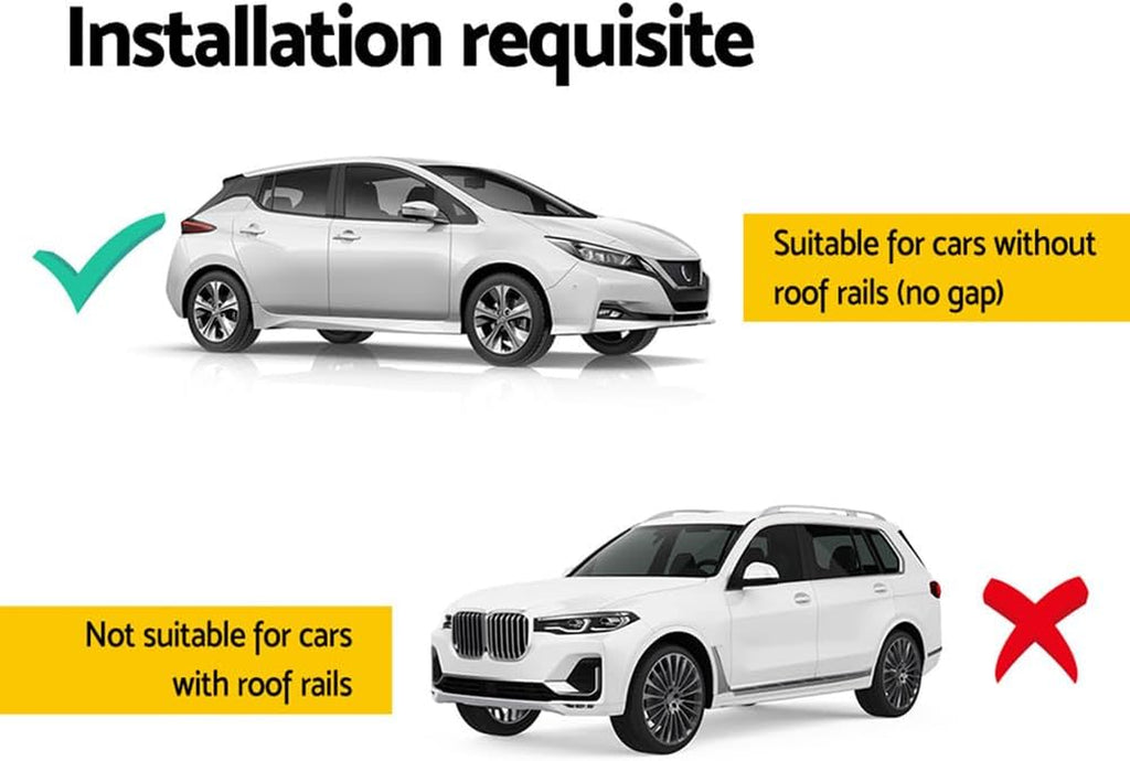 Car Roof Rack, 145Cm Length Universal Racks Pod Box Storage Basket Container Cross Bars Cars Accessories Transporting Storages, Adjustable Lockable Clamps 90Kg Aluminium Black