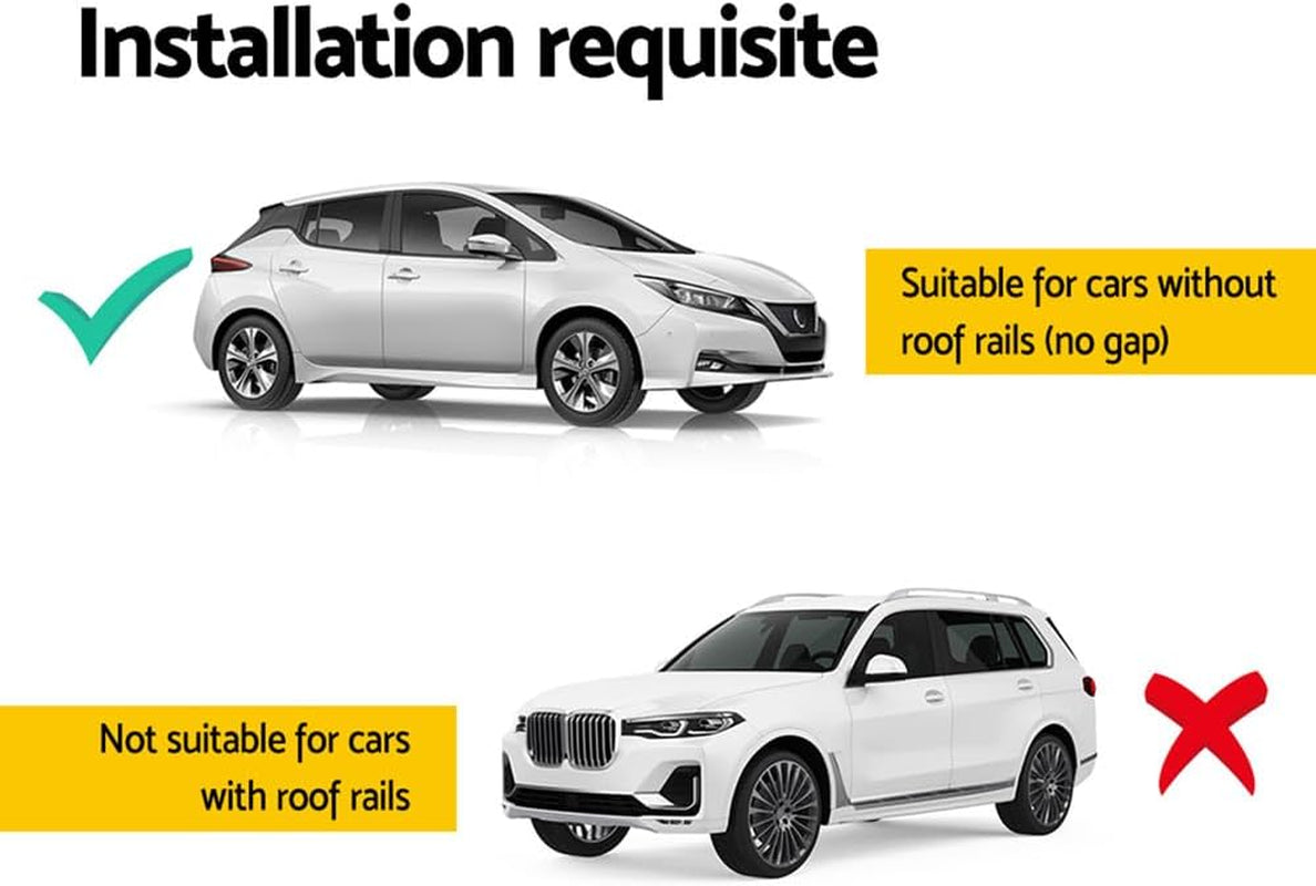Car Roof Rack, 145Cm Length Universal Racks Pod Box Storage Basket Container Cross Bars Cars Accessories Transporting Storages, Adjustable Lockable Clamps 90Kg Aluminium Black