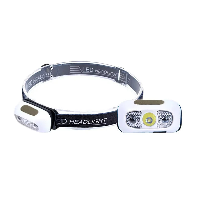 Sensor Headlamps Mini LED Night Fishing Powerful Torch Head Lamp USB Rechargeable Super Bright Adjustable Angle Headlight