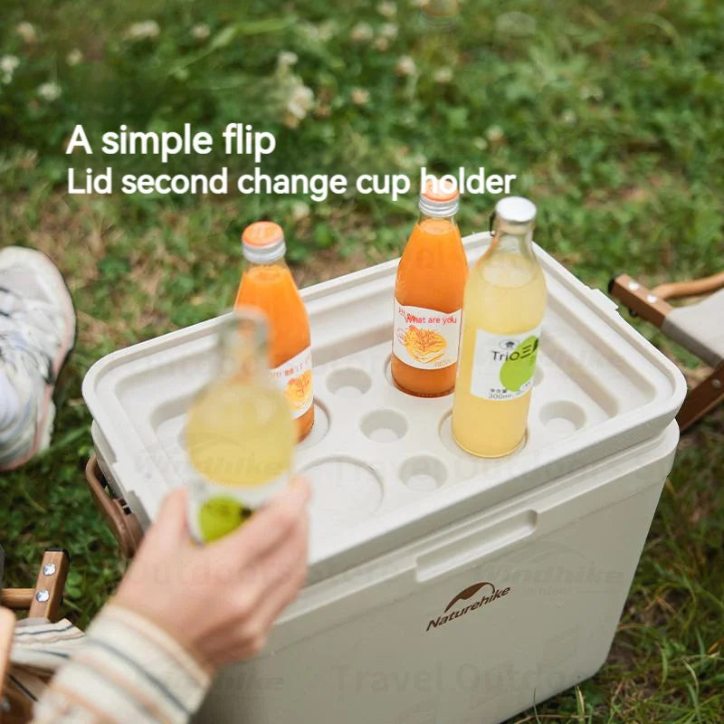 Camping Cooler Box 13/24/33L 24H Cold Food Storage Boxes Beach Fridge Thermal Cooler for Beer Outdoor Ice Box Bucket