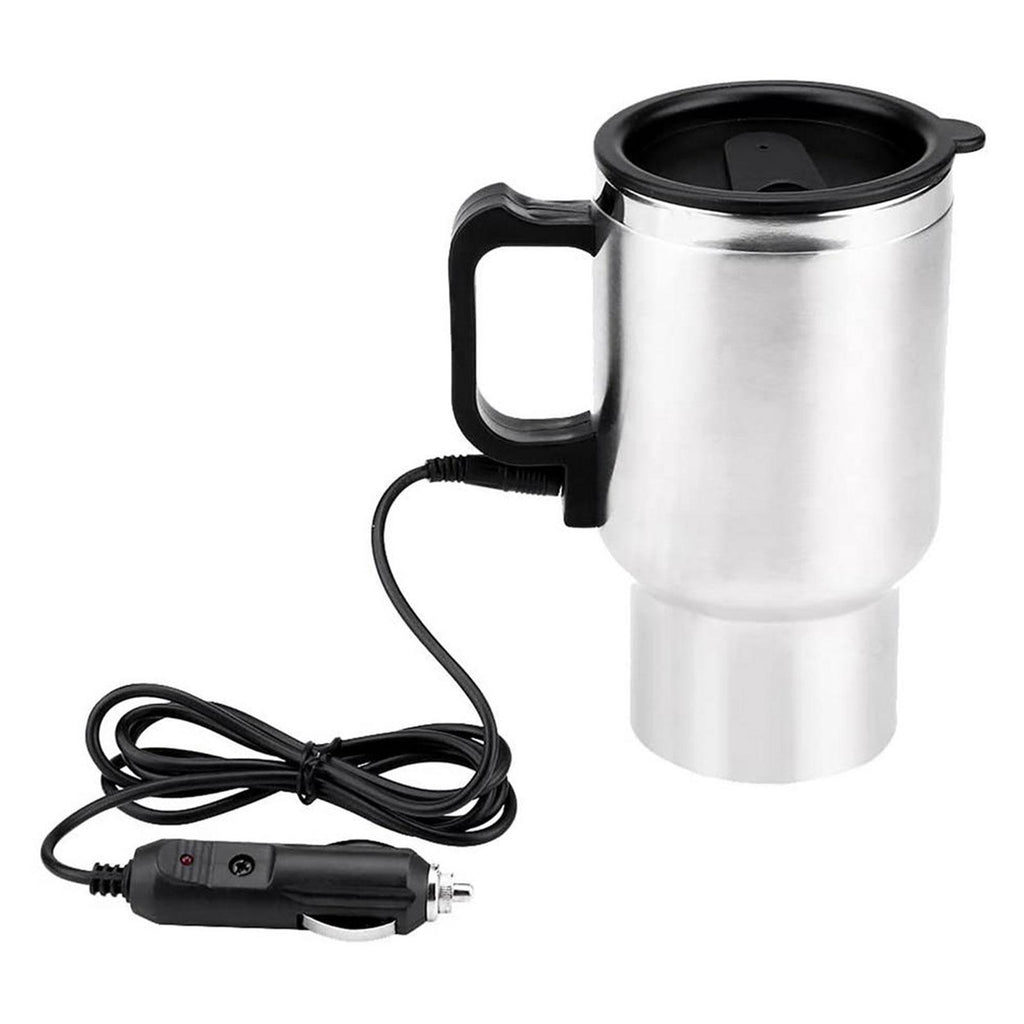 12V Car Heating Travel Mug — 450ml Stainless Steel