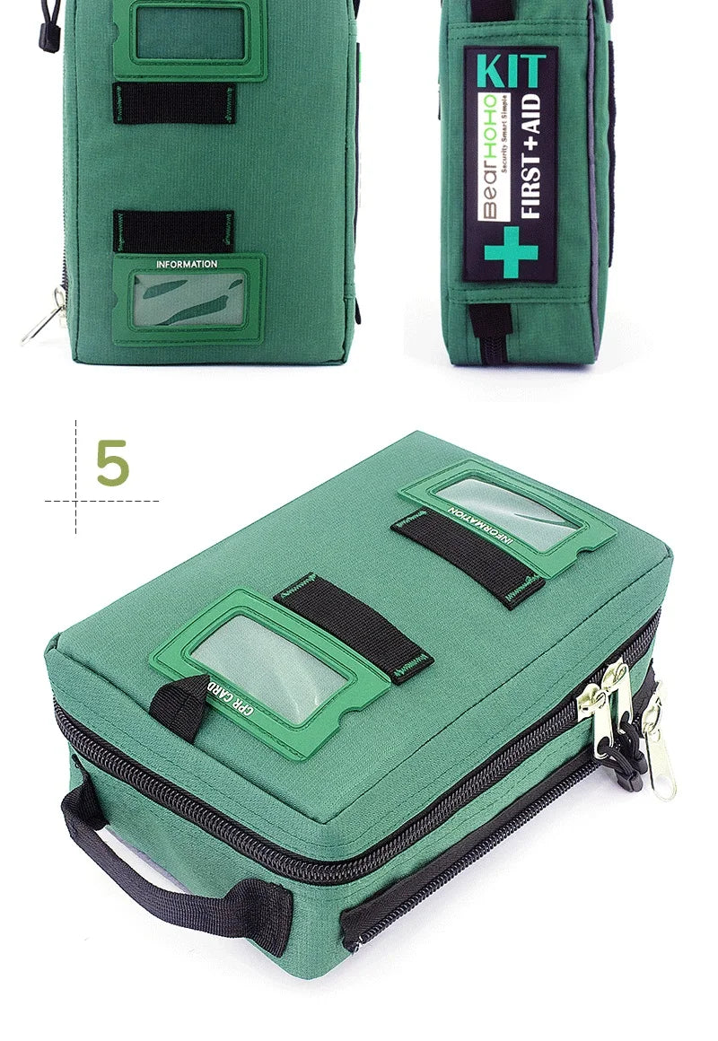 BearHoHo Large Size Handy First Aid Kit Bag Emergency Kit Medical Rescue Bag for Workplace Home Outdoor Car Travel Hiking Camping