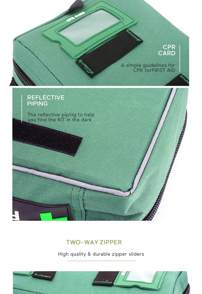 BearHoHo Large Size Handy First Aid Kit Bag Emergency Kit Medical Rescue Bag for Workplace Home Outdoor Car Travel Hiking Camping