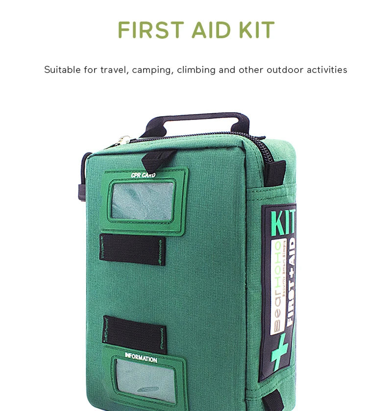 BearHoHo Large Size Handy First Aid Kit Bag Emergency Kit Medical Rescue Bag for Workplace Home Outdoor Car Travel Hiking Camping