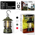 Portable Retro Camping Lantern — COB LED, Rechargeable or Dry Battery