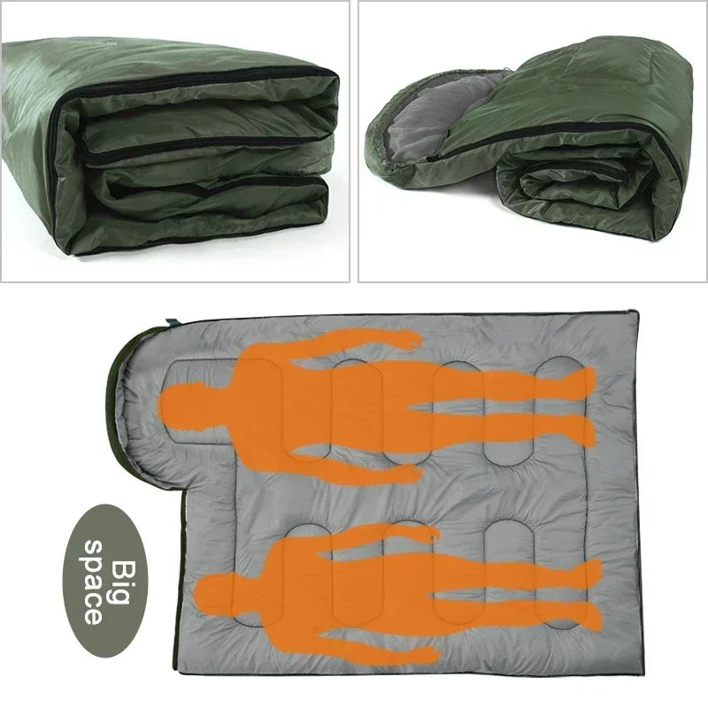 1 Pcs Camping Sleeping Bag Ultralight Waterproof 4 Season Warm Envelope Sleeping Bags For Outdoor Traveling Hiking Backpacking