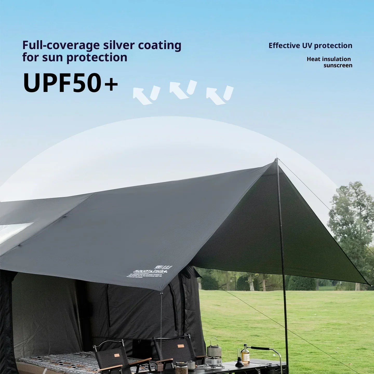 Mountainhiker 8+8m2 Inflatable Family Tent - Waterproof, 4-6 Person
