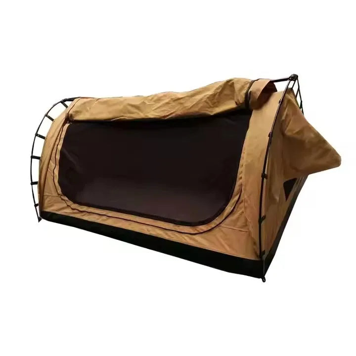 Canvas Swag Tent — 1–2 Person Dome Tent with Foam Mattress