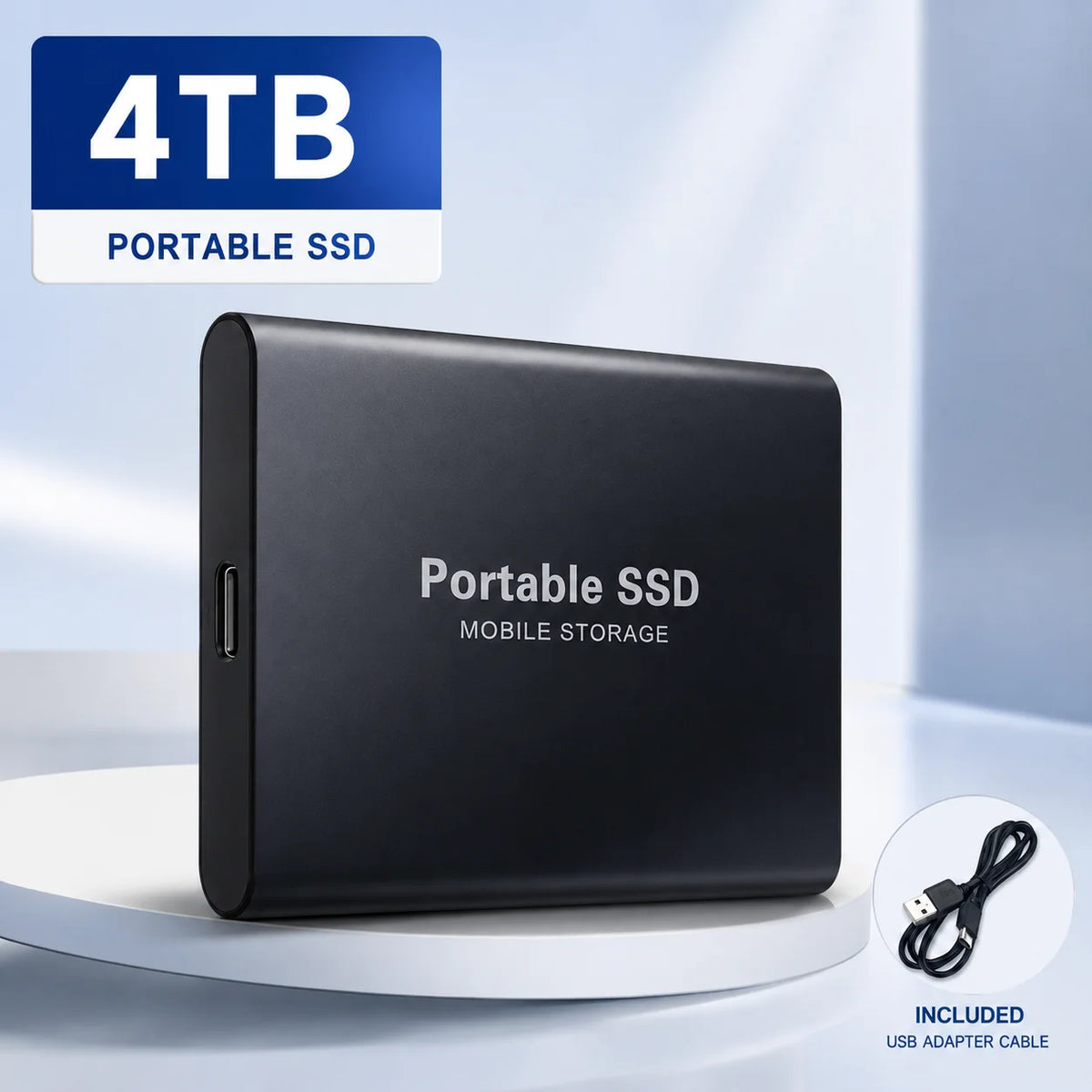 1TB-16TB External SSD Portable Hard Drive USB 3.0 Type-C Fast Storage
