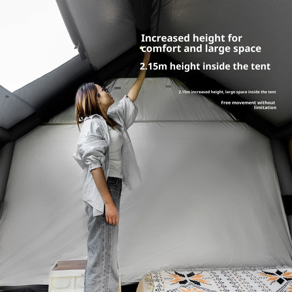 Mountainhiker 8+8m2 Inflatable Family Tent - Waterproof, 4-6 Person