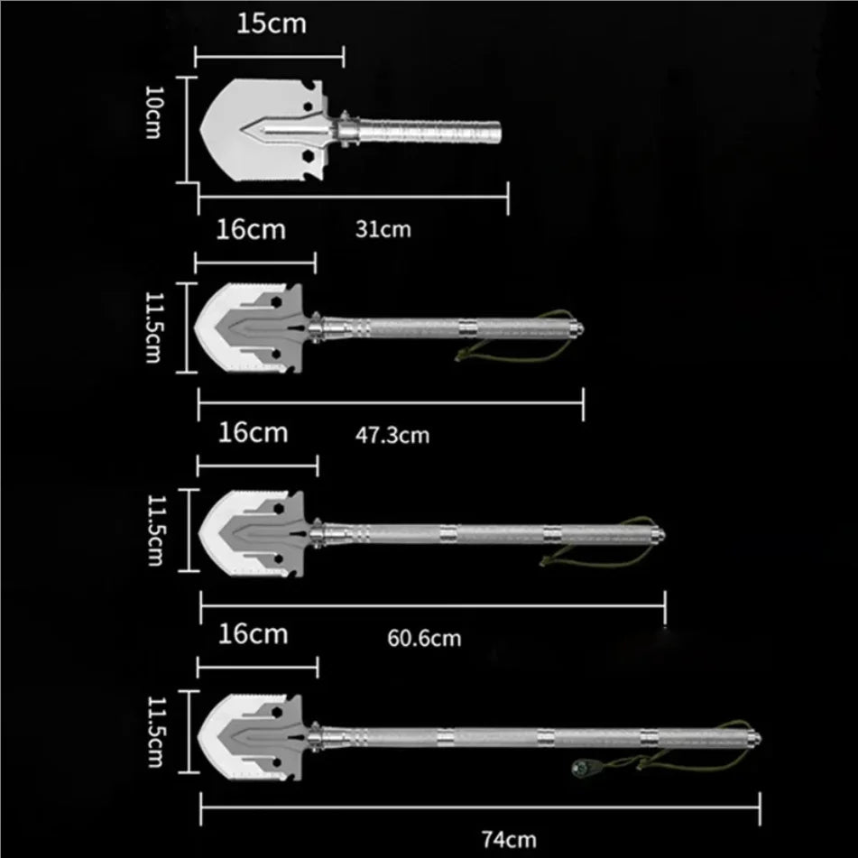 Multifunctional Shovel Folding Military Shovel Outdoor Survival Supplies Set Garden Tools Camping Accessories