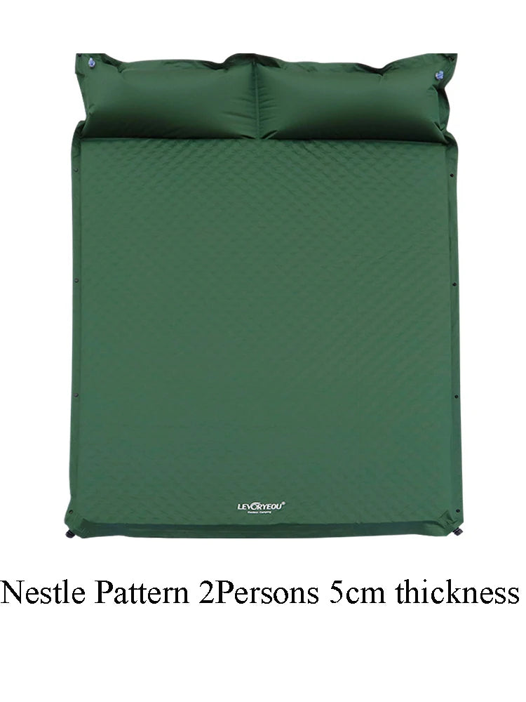 Self-Inflating Camping Mattress - 5cm Thick Sleeping Pad (1-3 Person)