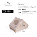 Mountainhiker 6.3m2 Inflatable Camping Tent - Quick-Setup 3-4 Person Cabin
