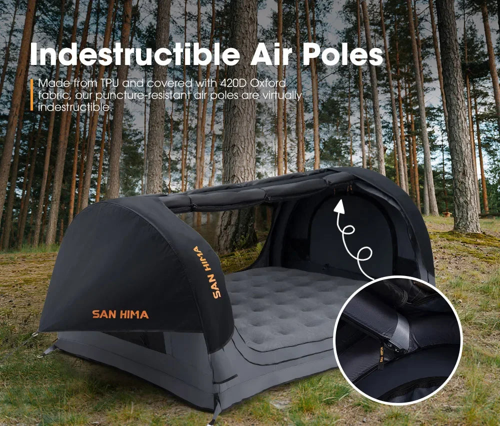 San Hima Double Air Swag — 2 Person Inflatable Swag Tent with Air Mattress