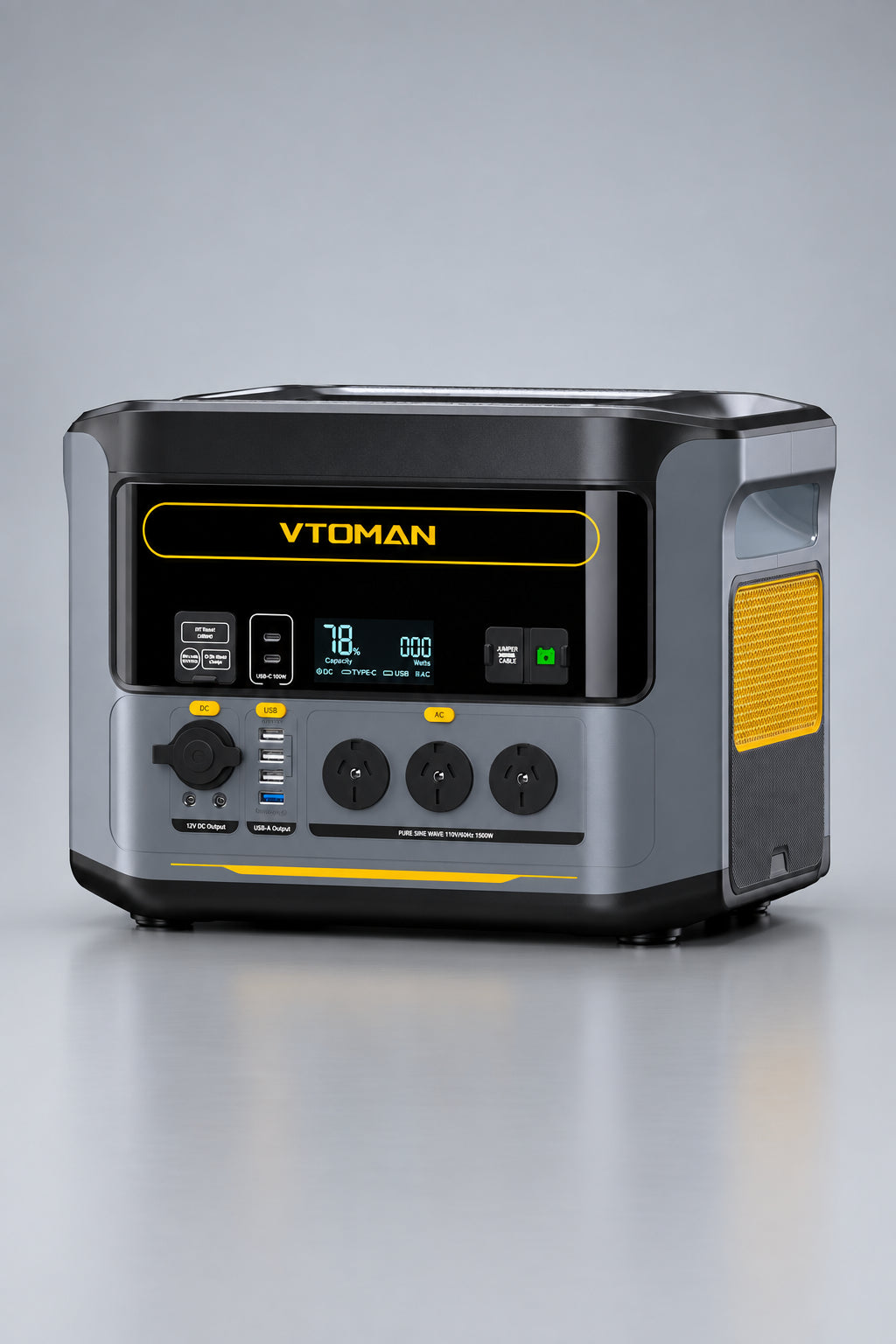 VTOMAN FlashSpeed 1500 Portable Power Station ,1548Wh LiFePO4 Battery Sine Wave
