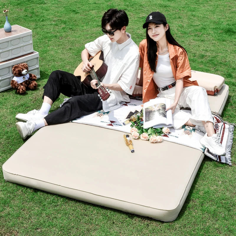 Lohas Camping Self-Inflating Mattress - 10cm Thick, Pump Option (1-2 Person)