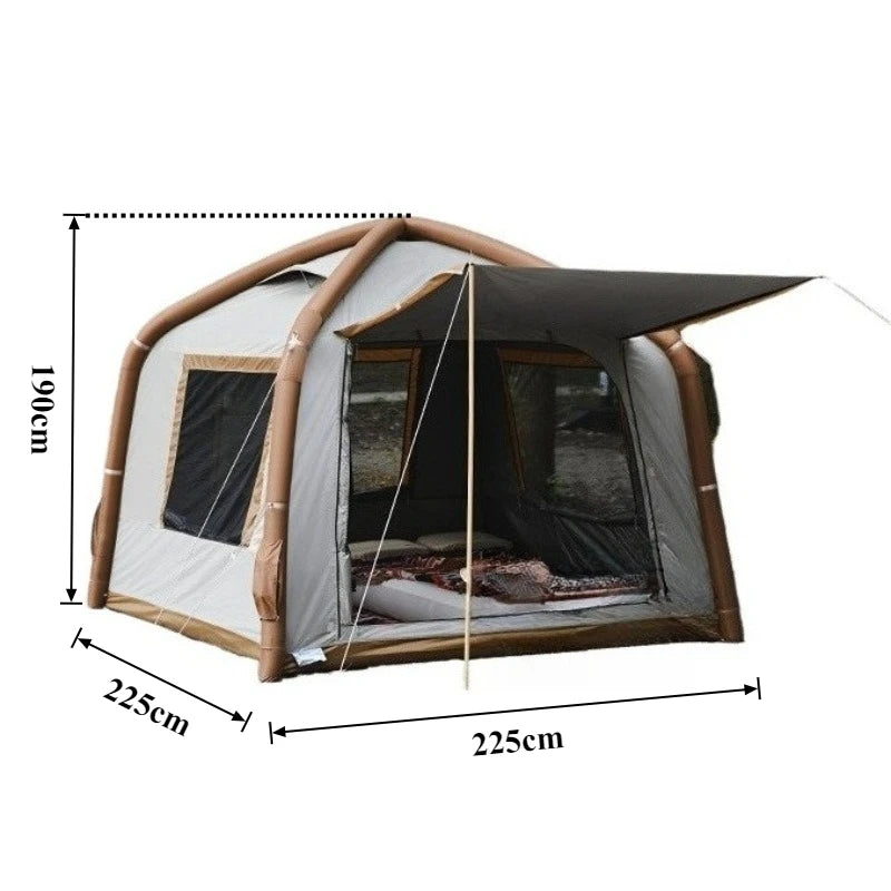 Electric Inflatable Camping Tent - Quick Auto-Pitch Family Tent