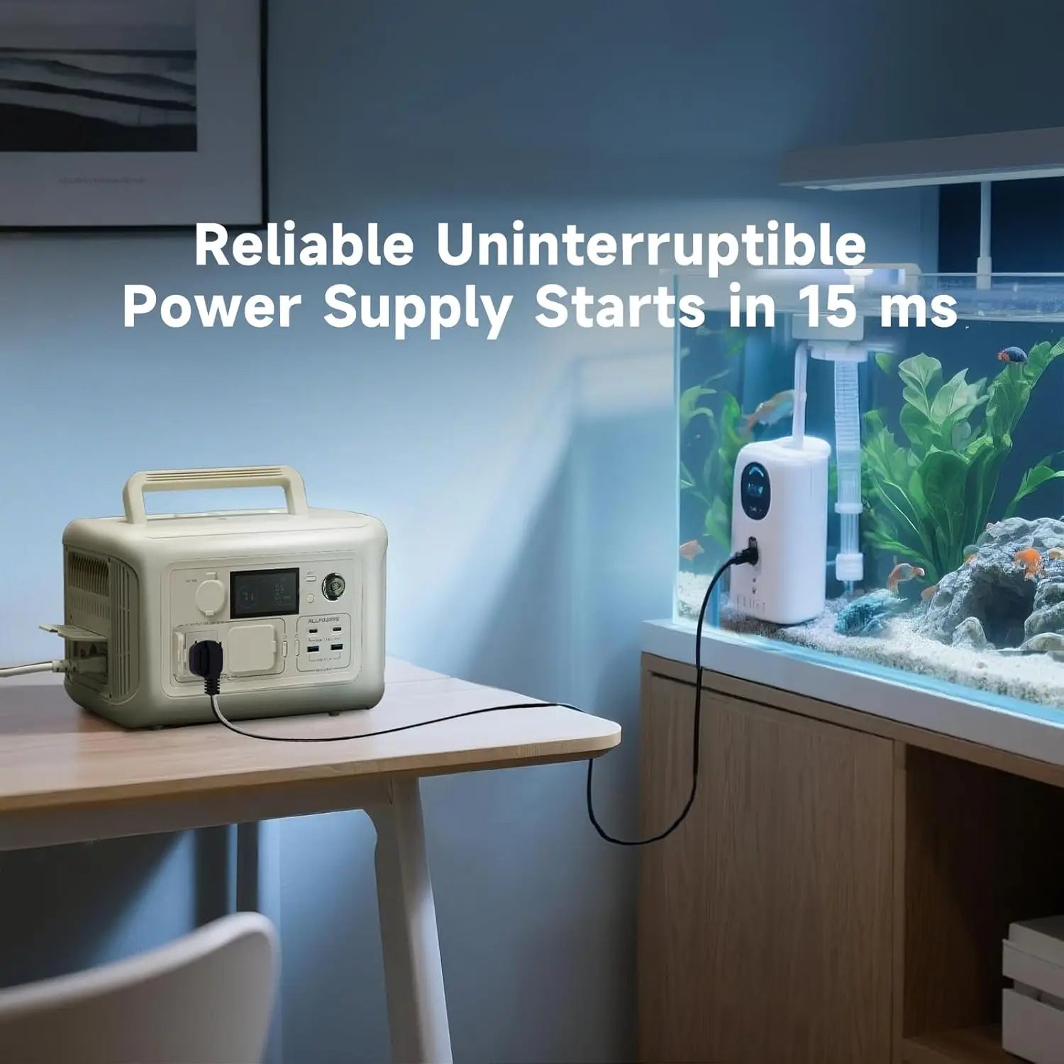ALLPOWERS R600 Power Station + 100W Solar Panel — 299Wh LiFePO4 Kit